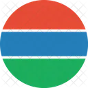 Gambia Bandera Mundo Icono