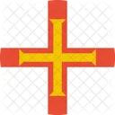 Guernsey Bandera Mundo Icono