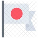 Mano de la bandera de japón  Icono