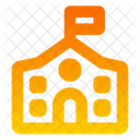 Bandera De La Escuela Icono