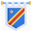 Bandera de la república democrática del congo  Icono