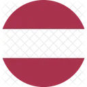 Letonia Bandera Mundo Icono