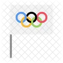 Bandera De Los Juegos Olimpicos Icono