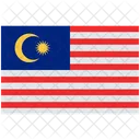 Bandera De Malasia Malasia Banderas Icono