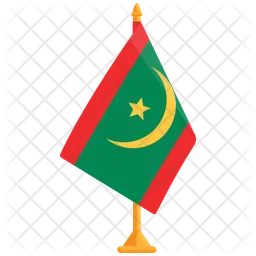 Bandera de mauritania  Icono