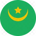 Mauritania Bandera Mundo Icono