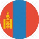 Mongolia Bandera Mundo Icono