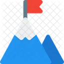 Bandera De Montana Exito Meta Icono
