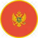 Montenegro Bandera Mundo Icono