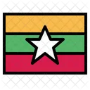 Bandera de myanmar  Icono