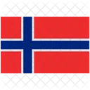 Bandera De Noruega Noruega Rectangulo Icono