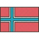 Bandera De Noruega Noruega Bandera Icono