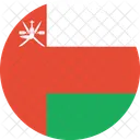 Oman Bandera Mundo Icono