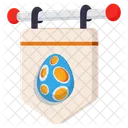 Estandarte Emblema Bandera De Pascua Icono