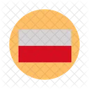 Bandera de polonia  Icono