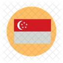 Bandera de singapur  Icono