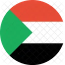 Sudan Bandera Mundo Icono