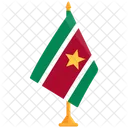 Bandera De Surinam Bandera Nacional De Surinam Bandera De Surinam Icono