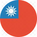 Taiwan Bandera Mundo Icono