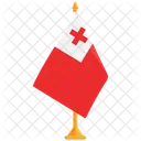 Bandera De Tonga Bandera De Tonga Tonga Icono