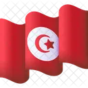 Bandera De Tunez Pais Bandera Icono