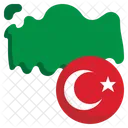 Bandera De Turquia Turquia Mundo Icono