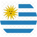 Uruguay Bandera Mundo Icono