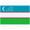 Bandera De Uzbekistan Uzbekistan Nacional Icono