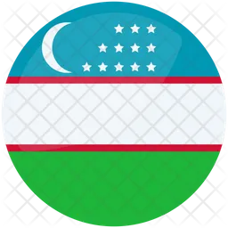 Bandera de uzbekistán Flag Icono