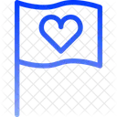 Bandera Del Corazon Icono