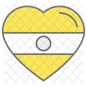 Bandera De Corazon Bandera Corazon Icono
