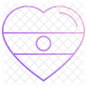 Bandera De Corazon Bandera Corazon Icono