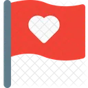 Bandera del corazon  Icono