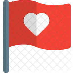 Bandera del corazon  Icono