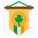 Bandera del día de san patricio  Icono