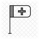 Bandera del hospital  Icono