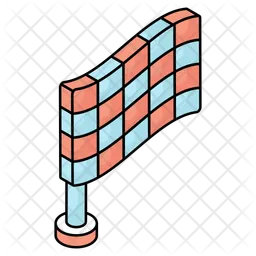 Bandera deportiva  Icono