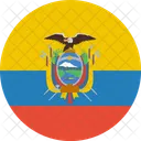 Ecuador Bandera Mundo Icono