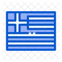 Bandera Grecia Pais Icono