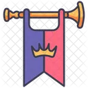 Medieval Trompeta Real Icono