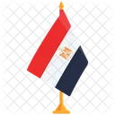 Bandera Nacional De Egipto Bandera De Egipto Pais Icono