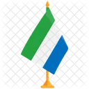 Bandera Nacional De Sierra Leona Bandera De Sierra Bandera De Sierra Leona Icono