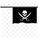 Pirata Bandera Craneo Icono