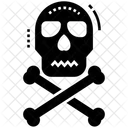 Jolly Roger Tibias Cruzadas Cabeza Muerta Icono