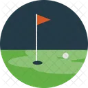 Golf Pelota Curso Icono