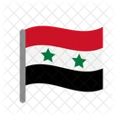 Siria Desastre Bandera Icon