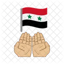 Siria Desastre Bandera Icon