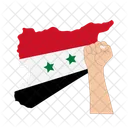 Siria Desastre Bandera Icon