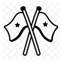Banderas De Paises Banderas Deportivas Banderas Cruzadas Icono