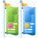 Banderin Bandera Banner Icono
